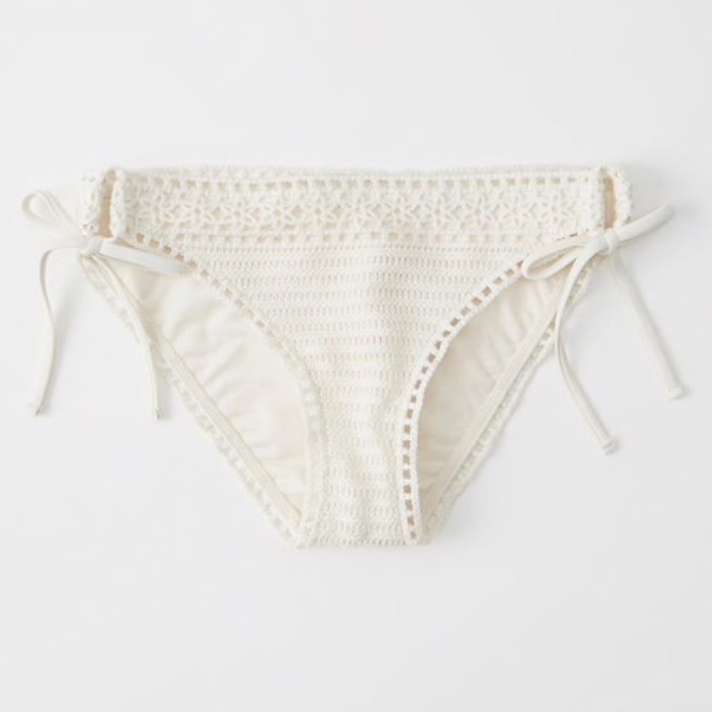 abercrombie crochet bikini bottoms